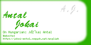 antal jokai business card